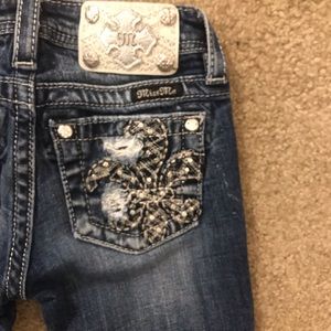 Lil Girls Miss Me Capris